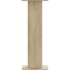 Plantestativer i 2-pak - Hule træstativ | Størrelse: 30x30x80 cm | Farve: Sonoma-eg