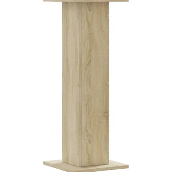Plantestativer i 2-pak - Hule træstativ | Størrelse: 30x30x80 cm | Farve: Sonoma-eg