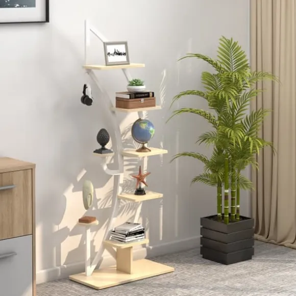 Plantestativholder, 60×30×155 cm, Hvid