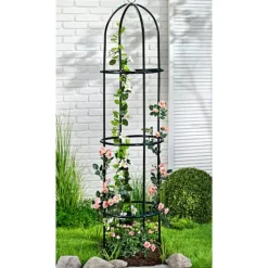 Plantestøtte obelisk - 185 cm højt espalier / Rosensøjle