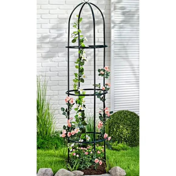 Plantestøtte obelisk - 185 cm højt espalier / Rosensøjle
