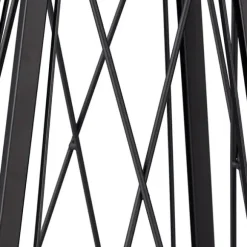 Planteunderstøttelse Obelisk, 132x36x34 cm, Sort