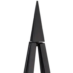 Planteunderstøttelse Obelisk, 132x36x34 cm, Sort
