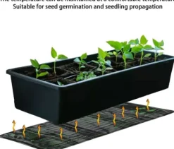 Plantevarmepude 220V-240V 30W 6-trins termostat PVC silikone varmepude til planteisolering om vinteren