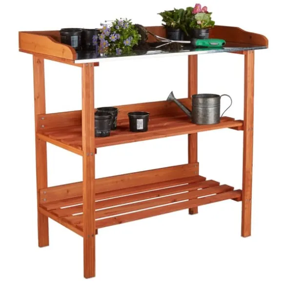 Plantningsbord, 87.5x91.8x41.5 cm, Orange