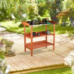 Plantningsbord, 87.5x91.8x41.5 cm, Orange