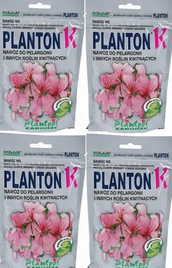 PLANTON K Multikomponentgødning til pelargonier og blomstrende planter 200 g