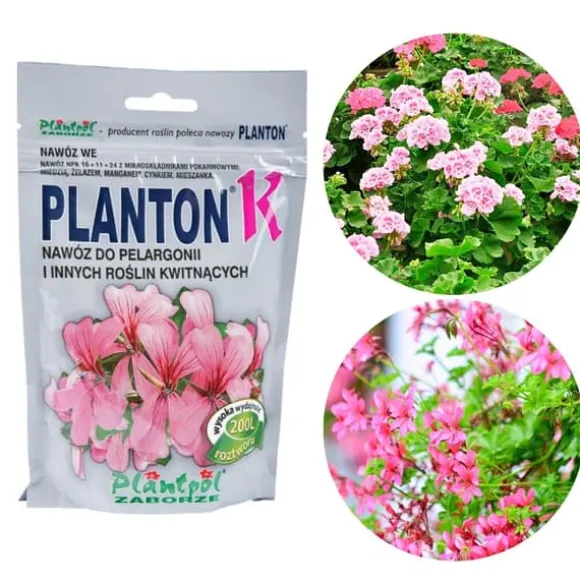 PLANTON K Multikomponentgødning til pelargonier og blomstrende planter 200 g