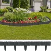 Plænekanter 41 stk. 10 m i plast med stenlook | Farve: Grå | Størrelse: 25 cm x 22,5 cm