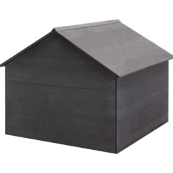 Plæneklipperskur 80x80x70 cm WPC grå - Skur Til Plæneklipper - Skure Til Plæneklippere - Home & Living