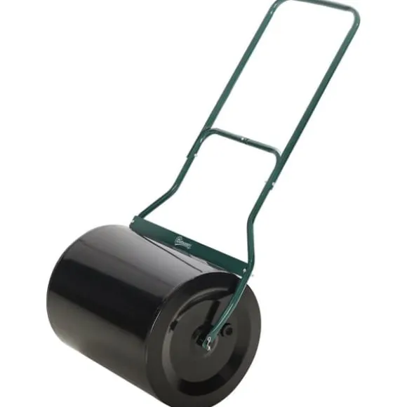 Plænerulle Ø40 cm med U-håndtag – 60 L vand/sand, sort stål 57×40×123 cm