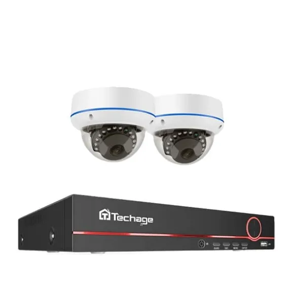 POE Kamera System, H265 Komprimering, Vandalismesikker Design, , 8CH NVR 2 Cameras, 3T(户外运动)