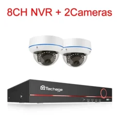 POE Kamera System, H265 Komprimering, Vandalismesikker Design, , 8CH NVR 2 Cameras, 3T（户外运动）