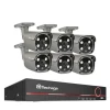POE Kamera System, 5MP Opløsning, AI Ansigtsgenkendelse, Ingen, 8CH 6 stk Kamera 5MP