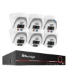 POE Sikkerhedskamera System, 4K Opløsning, Ansigtsgenkendelse, , None, 8CH 6pcs 8MP Cameras