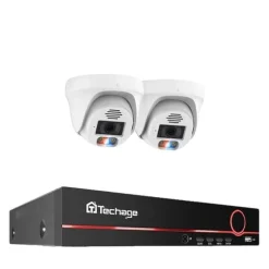 POE Sikkerhedskamera System, 4K Opløsning, Ansigtsgenkendelse, , 3T（户外运动）, 8CH 2pcs 5MP Camera