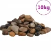 Polerede småsten til akvarium og dekoration - Flerfarvet | Vægt: 10 kg | Størrelse: 2-5 cm