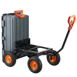 Poly Garden Dump Cart, kraftig yardvogn, 6.48 cu.ft, 1200 lbs, holdbar, alsidig, nem at bruge