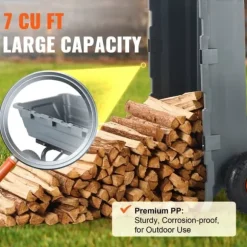 Poly Garden Dump Cart, kraftig yardvogn, 6.48 cu.ft, 1200 lbs, holdbar, alsidig, nem at bruge