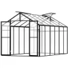 Polycarbonat Drivhus 8 x 12 Ft, Udendørs Walk-in Drivhus, holdbart design, UV-beskyttelse, nem at samle