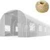 Polytunnel 9 m² 450 x 200 cm hvid
