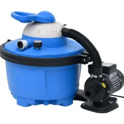 Pool & spa – filtre - Living sandfilterpumpe 385x620x432 mm 200 W 25 l blå og sort