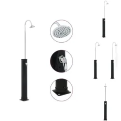 Pool & spa – tilbehør - Living soldrevet bruser 214 cm 20 l sort