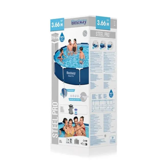 Pool Aftageligt Bestway 366 x 76 cm 366 x 366 x 76 cm