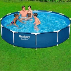 Pool Aftageligt Bestway 366 x 76 cm 366 x 366 x 76 cm