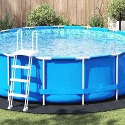 Pool Bundark i Polyester Geotekstil Ø 428 cm | Farve: Sort