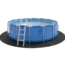 Pool Bundlag i Polyester Geotekstil | Ø 458 cm | Farve: Sort