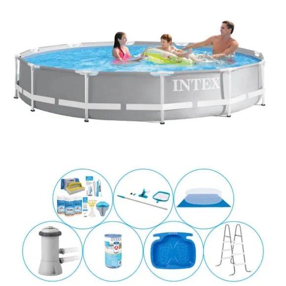 Pool bundt - 8 stk - Intex Easy Set Rund 366x76 cm