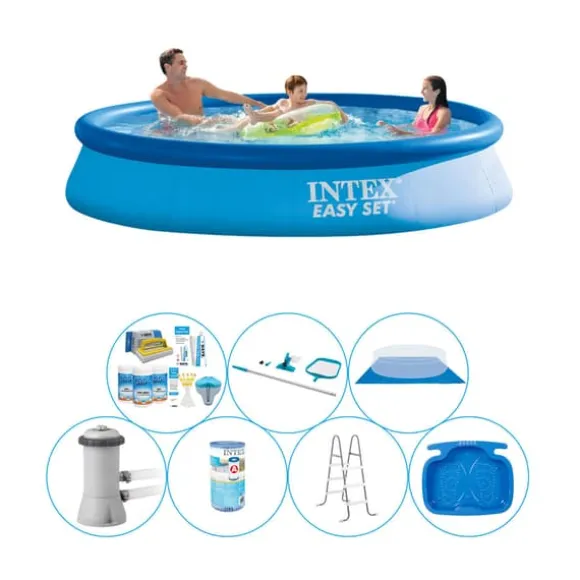 Pool bundt - 8 stk - Intex Easy Set Rund 366x76 cm