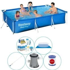 Pool combo tilbud - Bestway Steel Pro 300x201x66 cm