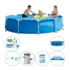 Pool combo tilbud - Intex Metalramme Rund 305x76 cm