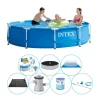 Pool Comfort Pakke - Intex Metalramme Rund 305x76 cm