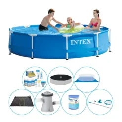 Pool Comfort Pakke - Intex Metalramme Rund 305x76 cm