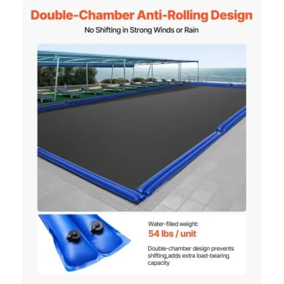 Pool Cover Vandposer, 5 stk., 300x30 cm, Blå, PVC