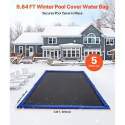 Pool Cover Vandposer, 5 stk., 300x30 cm, Blå, PVC