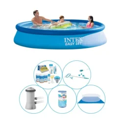 Pool med tilbehør - 6 stk - Intex Easy Set Rund 366x76 cm