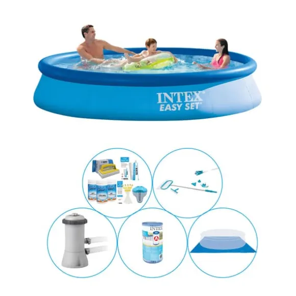 Pool med tilbehør - 6 stk - Intex Easy Set Rund 366x76 cm