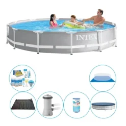 Pool plus tilbehør - Intex Prisme Ramme Rund 366x76 cm