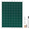 Pool sikkerhedsafdækning 18x36FT rektangulær til indendørs swimmingpool. Robust grønt net for vinterbeskyttelse og sikkerhed.