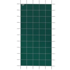 Pool sikkerhedsafdækning 18x36FT rektangulær til indendørs swimmingpool. Robust grønt net for vinterbeskyttelse og sikkerhed.