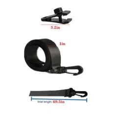 Pool Solar Cover Reel Fastgørelsessæt med stropper 6-pack