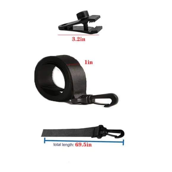 Pool Solar Cover Reel Fastgørelsessæt med stropper 6-pack