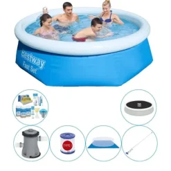 Pool Super Sæt - Bestway Fast Sæt Rundt 244x66 cm