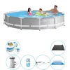 Pool tilbud - 7 stk - Intex Prisme Ramme Rund 366x76 cm