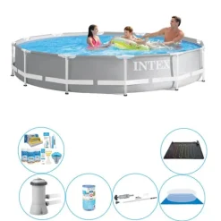 Pool tilbud - 7 stk - Intex Prisme Ramme Rund 366x76 cm