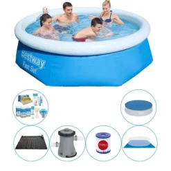 Pool tilbud - Bestway Fast Set Rundt 244x66 cm